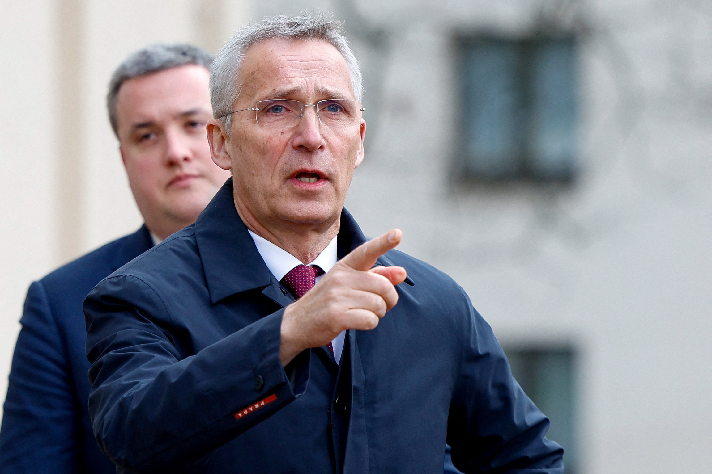 FILE PHOTO: NATO Secretary-General Jens Stoltenberg visits Ramstein U.S. Air Base